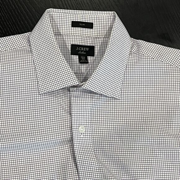 J.CREW Ludlow Slim Button-Up Dress Shirt Sz 15 1/2/33 Multi Closet Staple Plaid - Picture 1 of 10